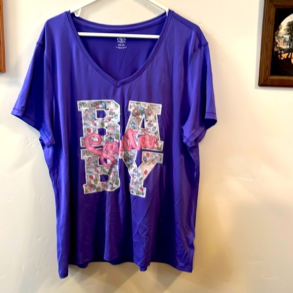 Athletic Works Other - New, Never Been Worn, Vibrant Purple Graphic Tee, “Santa Baby” Sleep Shirt